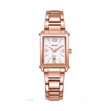 Reloj Megir 1079 Rectangular para Mujer | Clásico y Sofisticado