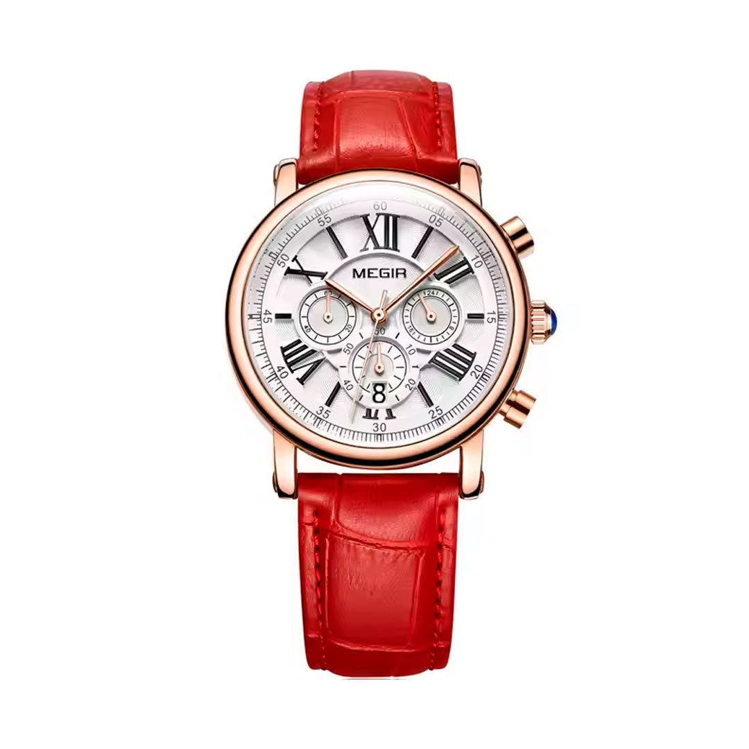 Reloj Megir 2058 Cronógrafo para Mujer | Clásico y Audaz
