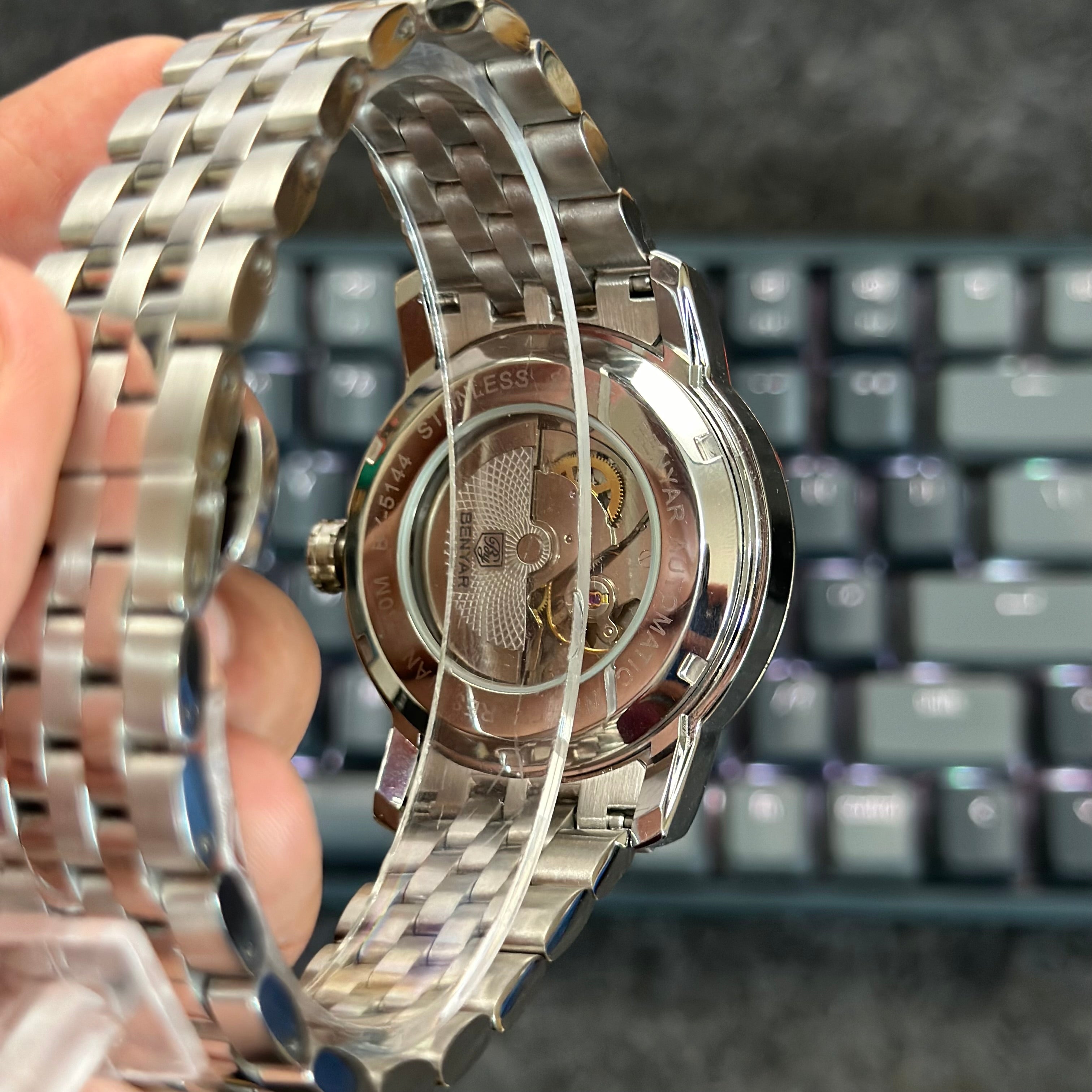 Reloj Benyar 5144 de Vestir Automático para Hombre | Acero