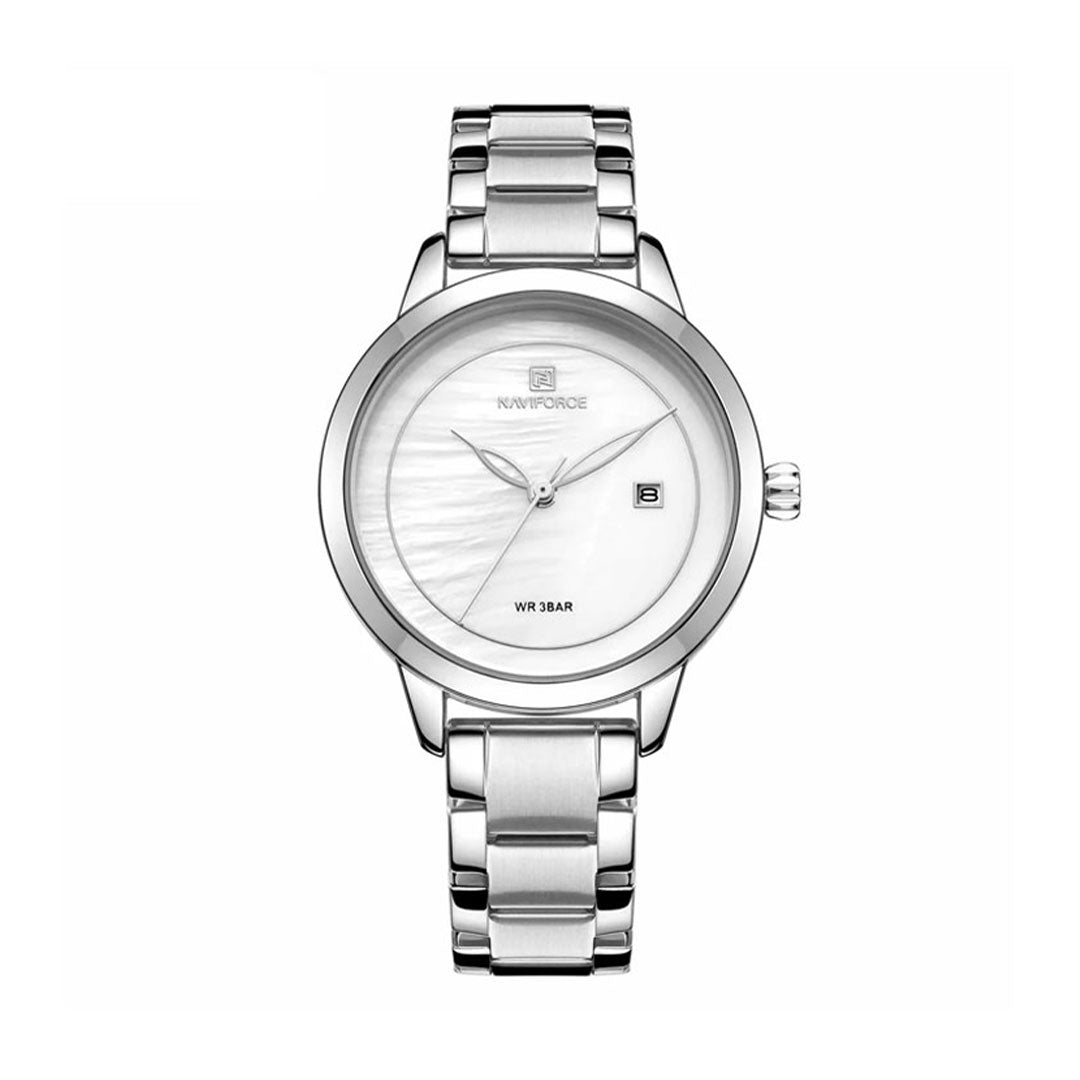Reloj Naviforce 5008 de Dama | Elegancia Minimalista con Esfera de Nácar