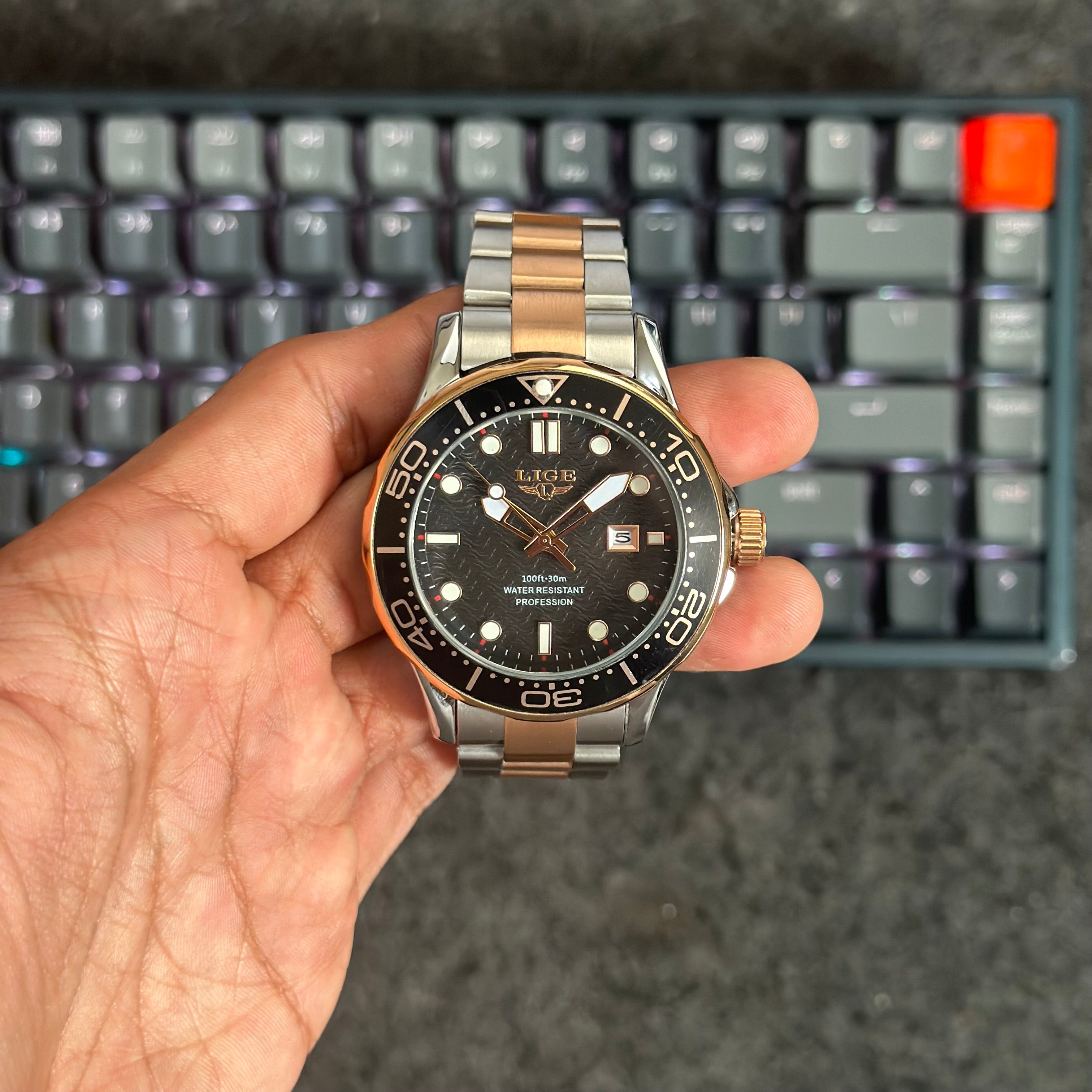 Reloj Lige 8936 Bicolor para Hombre | Presencia y Estilo Clásico