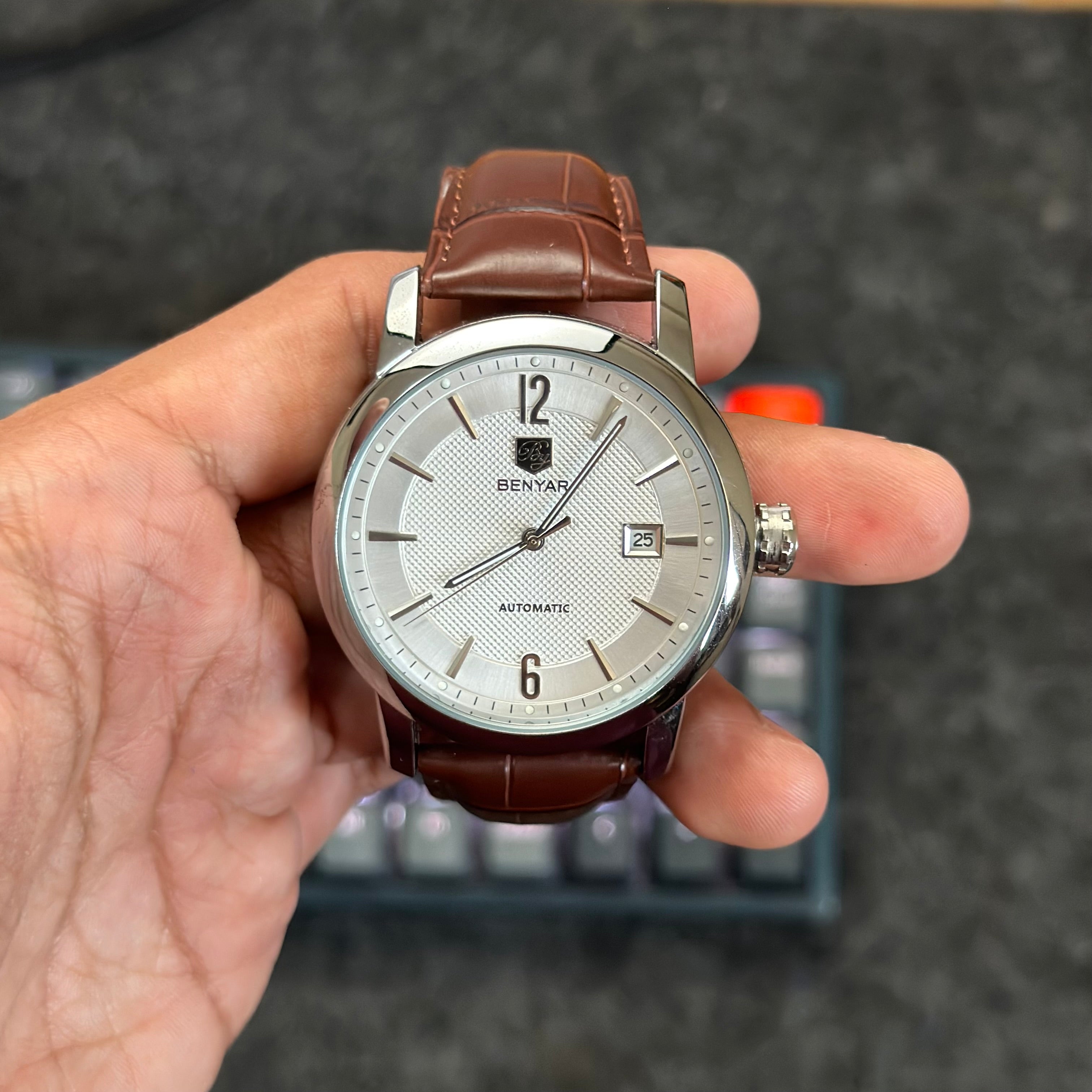 Reloj Benyar 5144 de Vestir Automático para Hombre | Acero