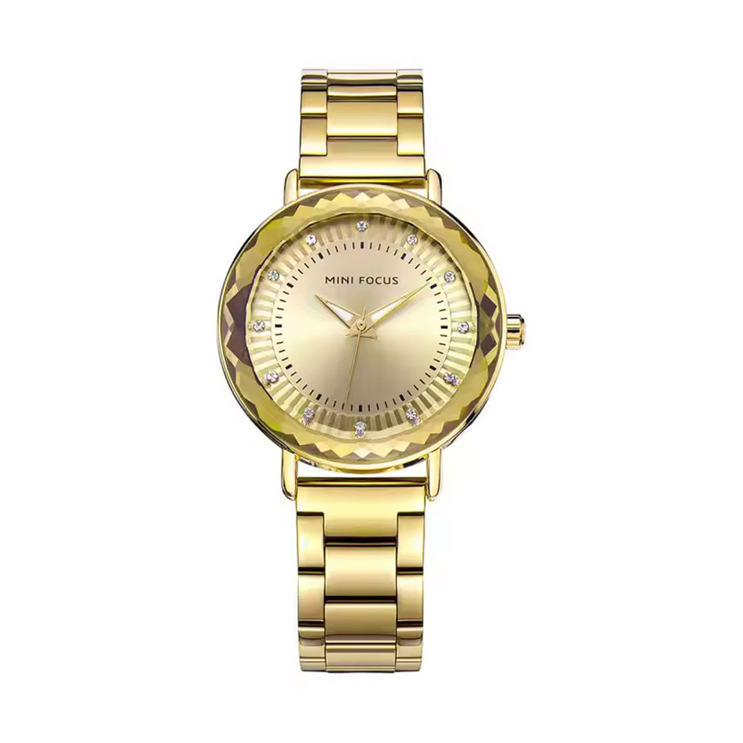 Reloj Mini-Focus 2218 para Dama | Elegancia con Cristal Facetado