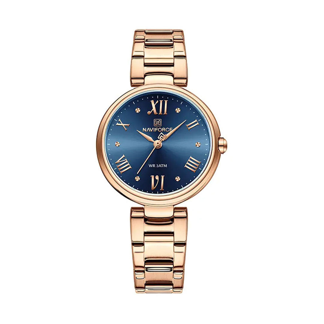 Reloj Naviforce 5030 de Dama | Elegancia Clásica con Esfera Azul