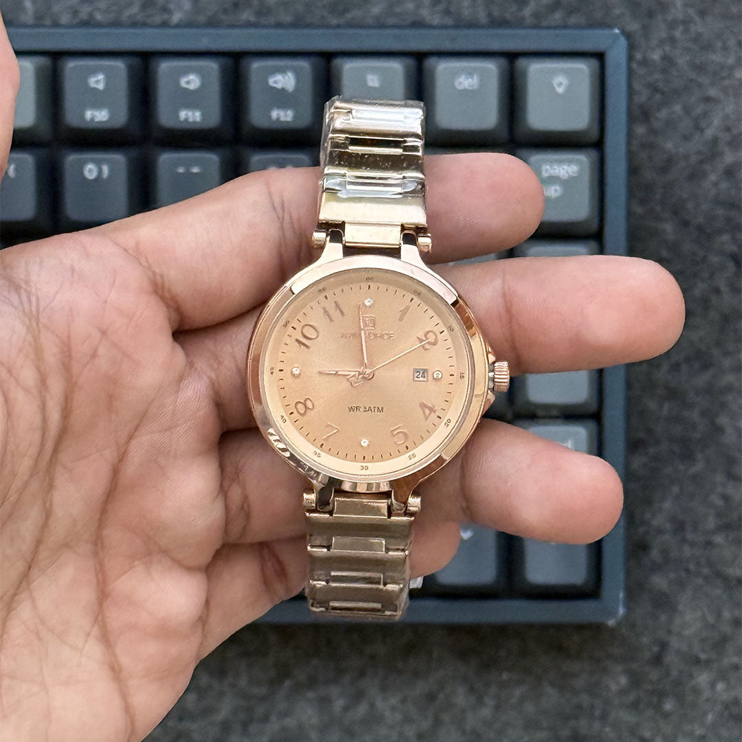 Reloj Naviforce 5033 de Dama | Acero Inoxidable Elegante Original