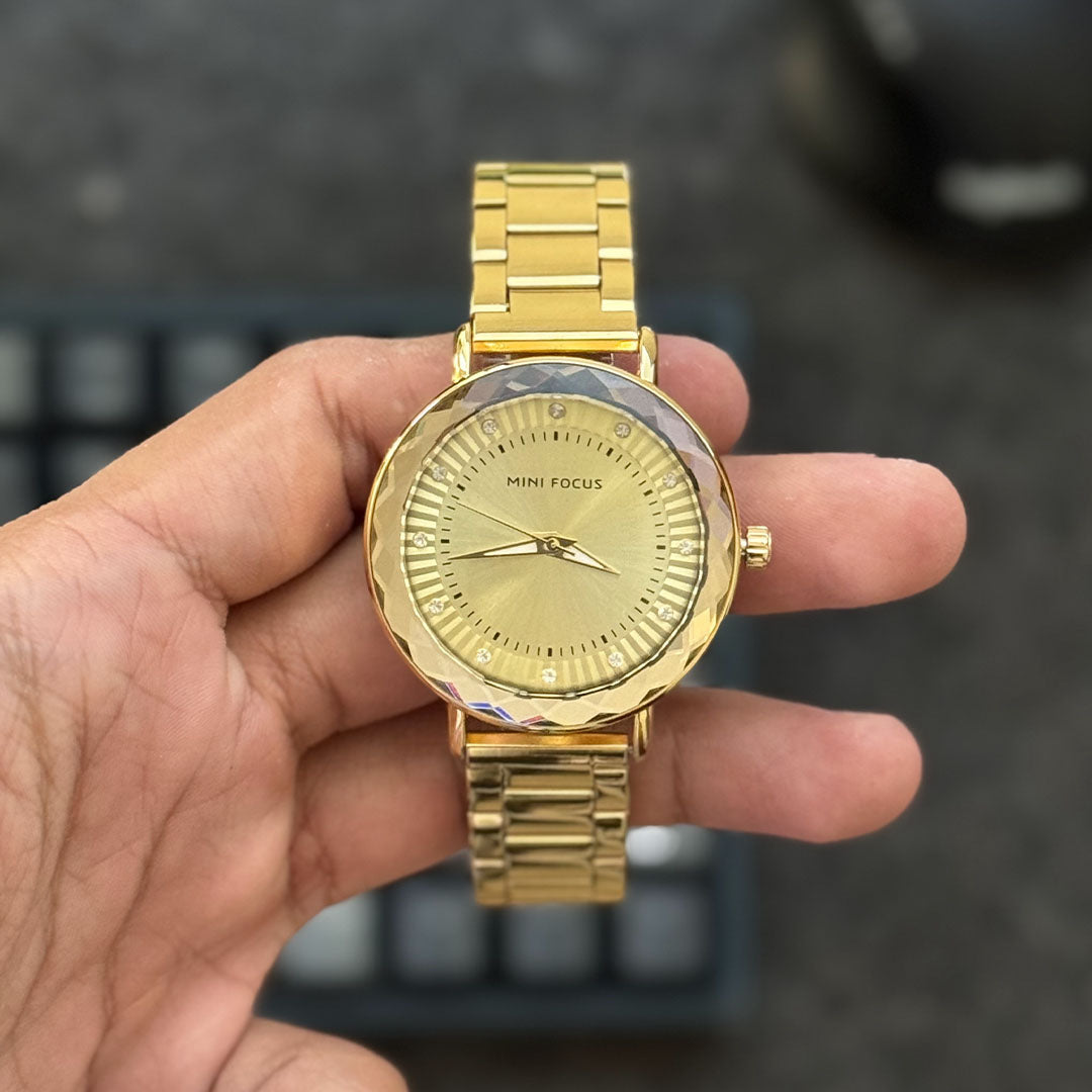 Reloj Mini-Focus 2218 para Dama | Elegancia con Cristal Facetado
