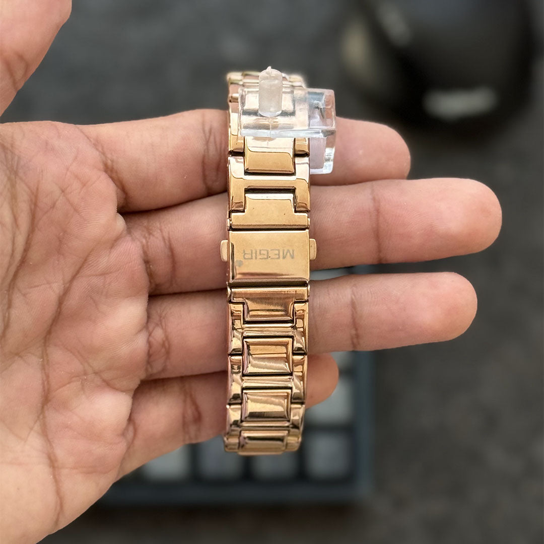 Reloj Megir 1079 Rectangular para Mujer | Clásico y Sofisticado