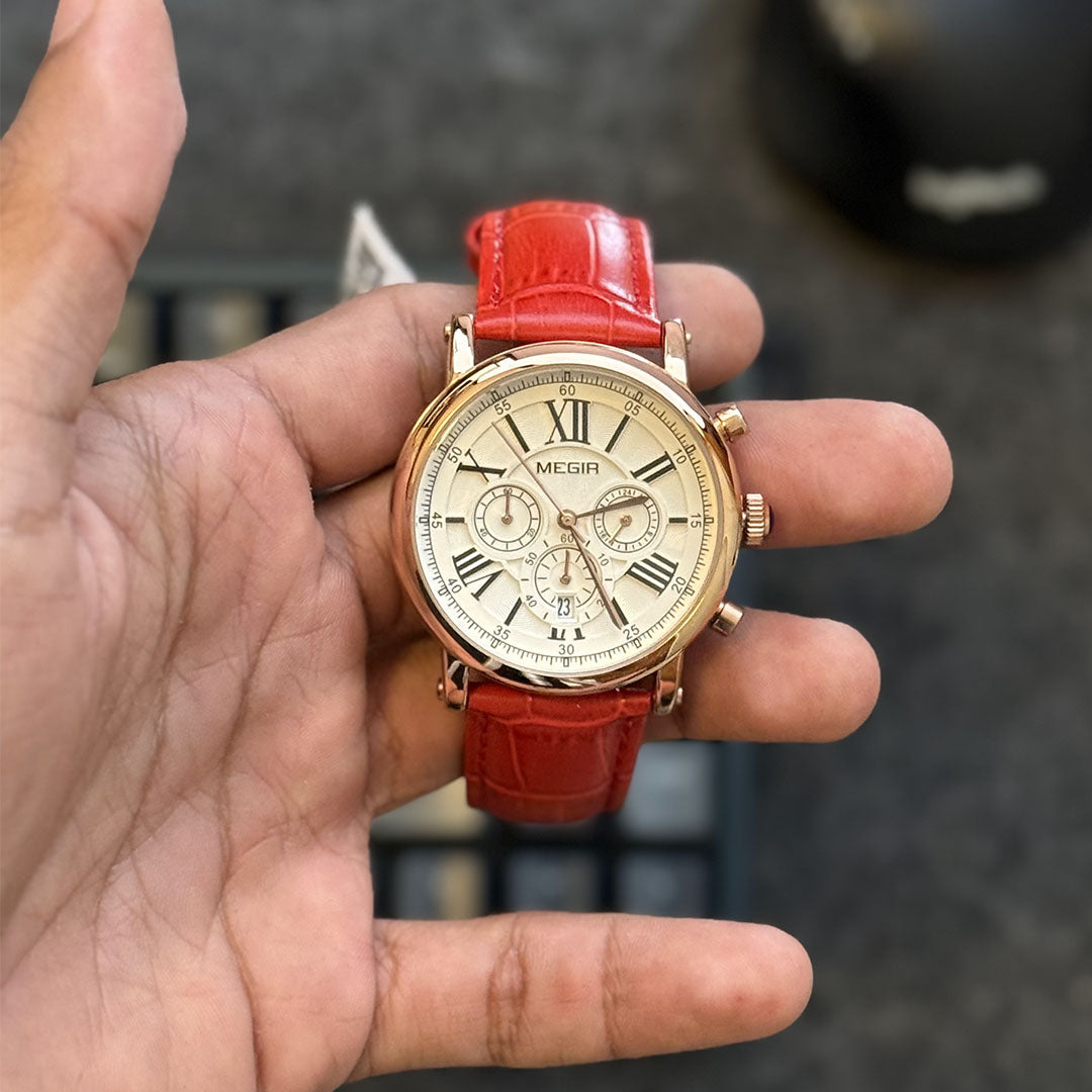 Reloj Megir 2058 Cronógrafo para Mujer | Clásico y Audaz
