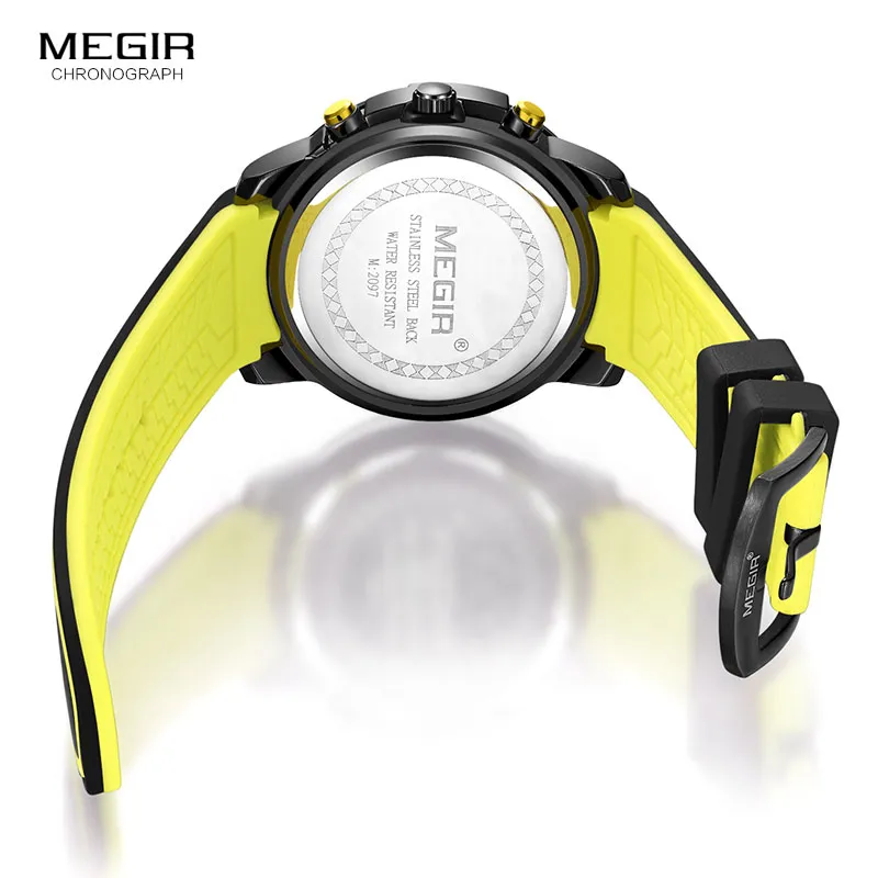Reloj Megir 2097 deportivo con correa de silicona | MG-2097