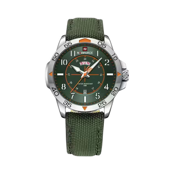 Reloj Naviforce 9204 Militar para Hombre | Lona y Acero