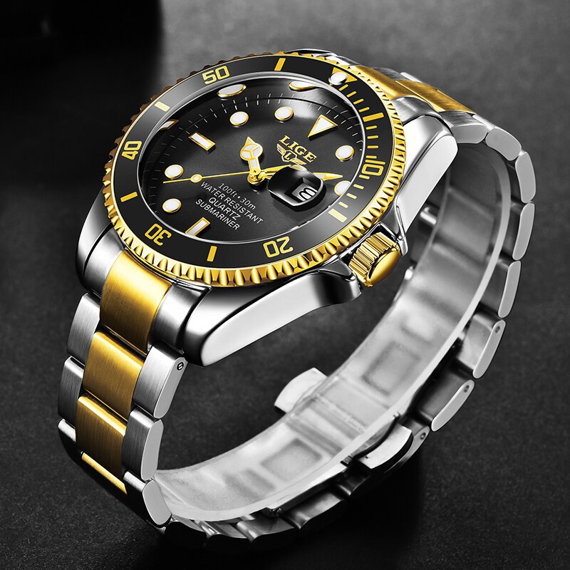 Reloj Lige 10045 Diver para Hombre | Acero Inoxidable