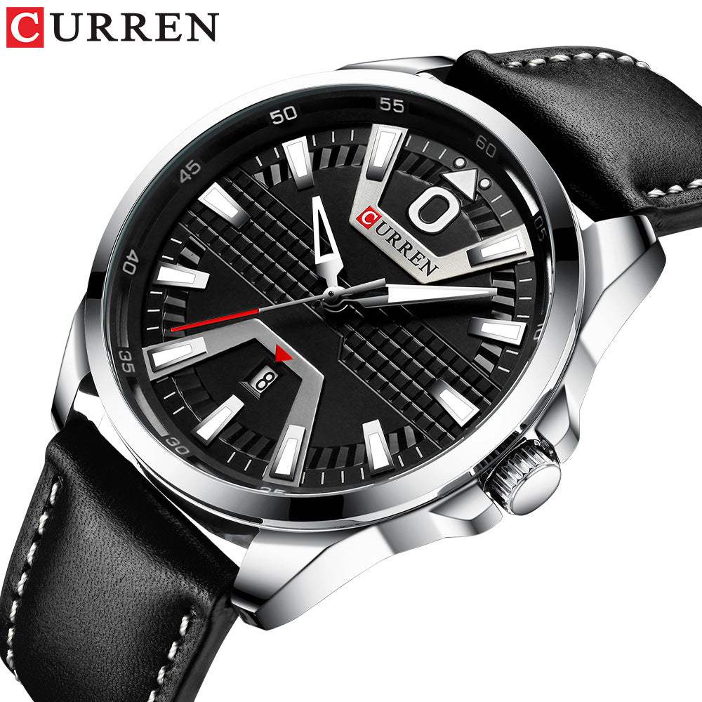Reloj Curren 8379 con Correa de Cuero para Hombre | Estilo Casual