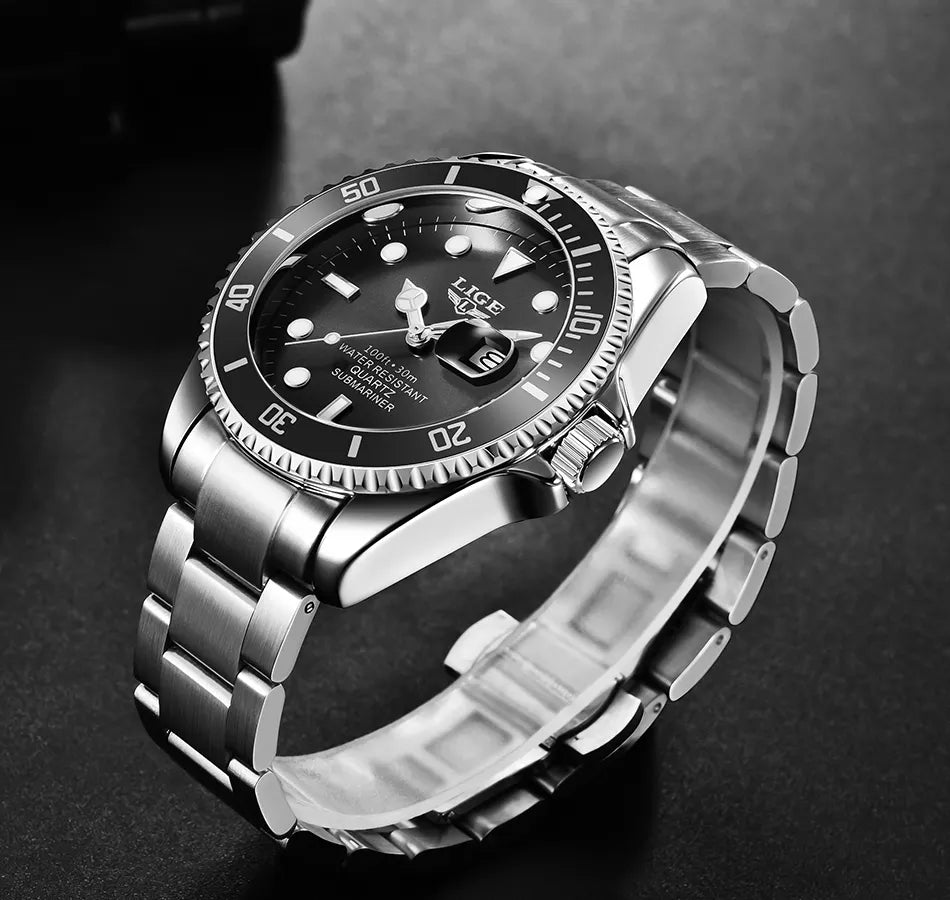 Reloj Lige 10045 Diver para Hombre | Acero Inoxidable