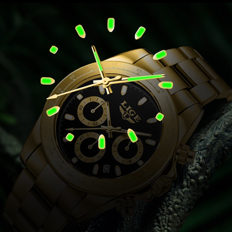 Reloj Lige 8937 elegante con movimiento de cuarzo japonés | LG-8937