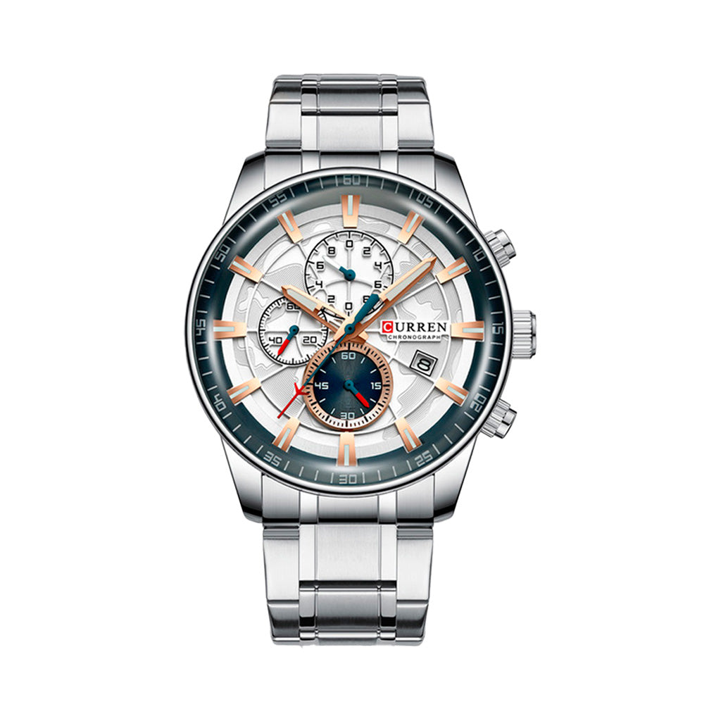 Reloj Curren 8362 Cronógrafo Ejecutivo para Hombre | Acero