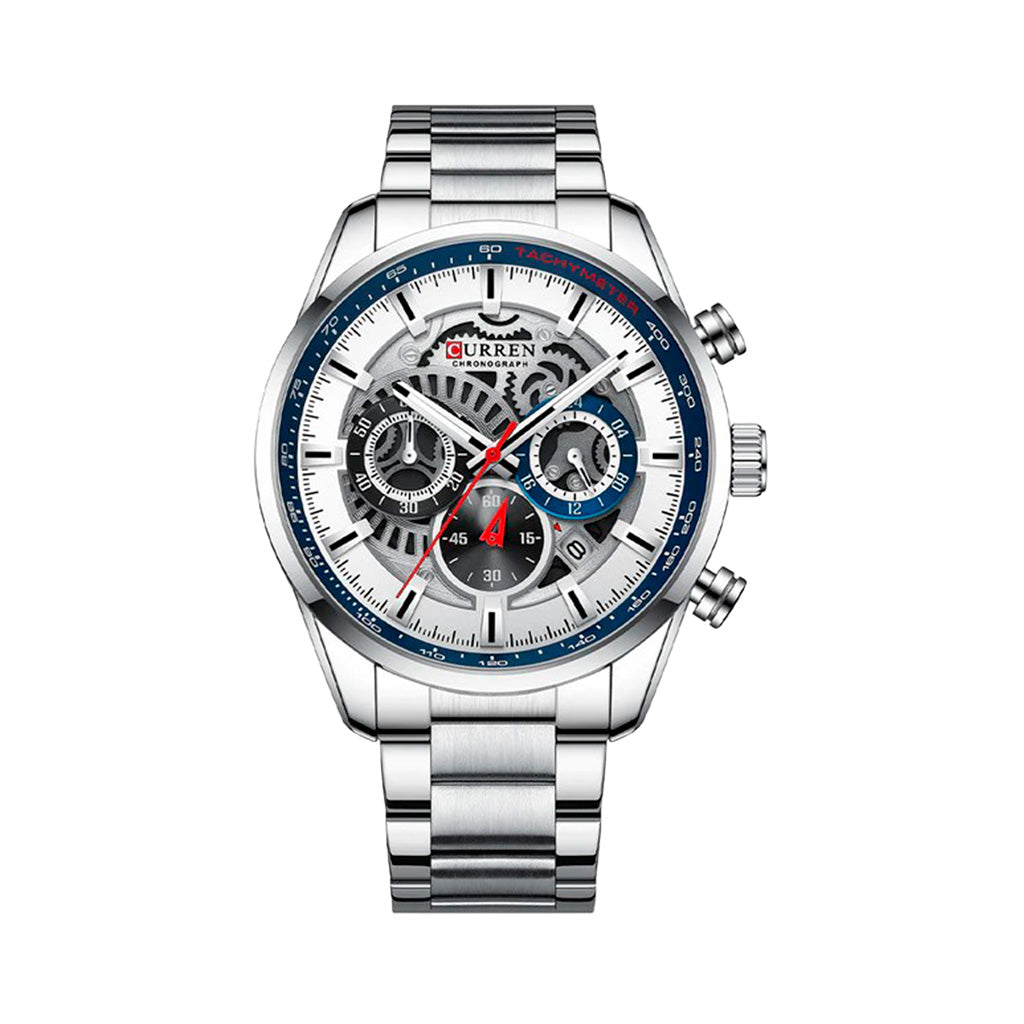 Reloj Curren 8391 Cronógrafo Skeleton para Hombre | Metal