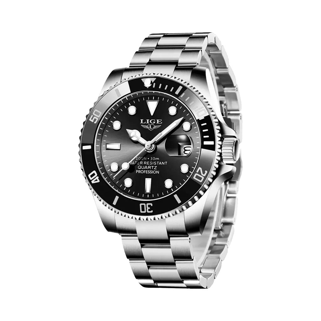 Reloj Lige 10045 Diver para Hombre | Acero Inoxidable